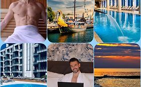 Nadmorskie Tarasy Pink&Blue Z Prywatnym Tarasem Basen Kryty&Zewnetrzny Infinity Silownia Sala Zabaw